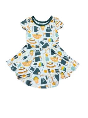 Coco Moon 808 Grindz Bamboo Dress Baby Girl Size 18-24 Months